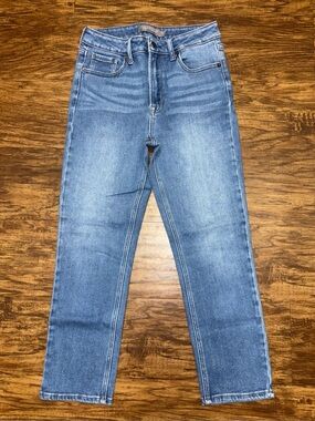 JUST USA High Rise Straight Leg Jeans Size 4/27